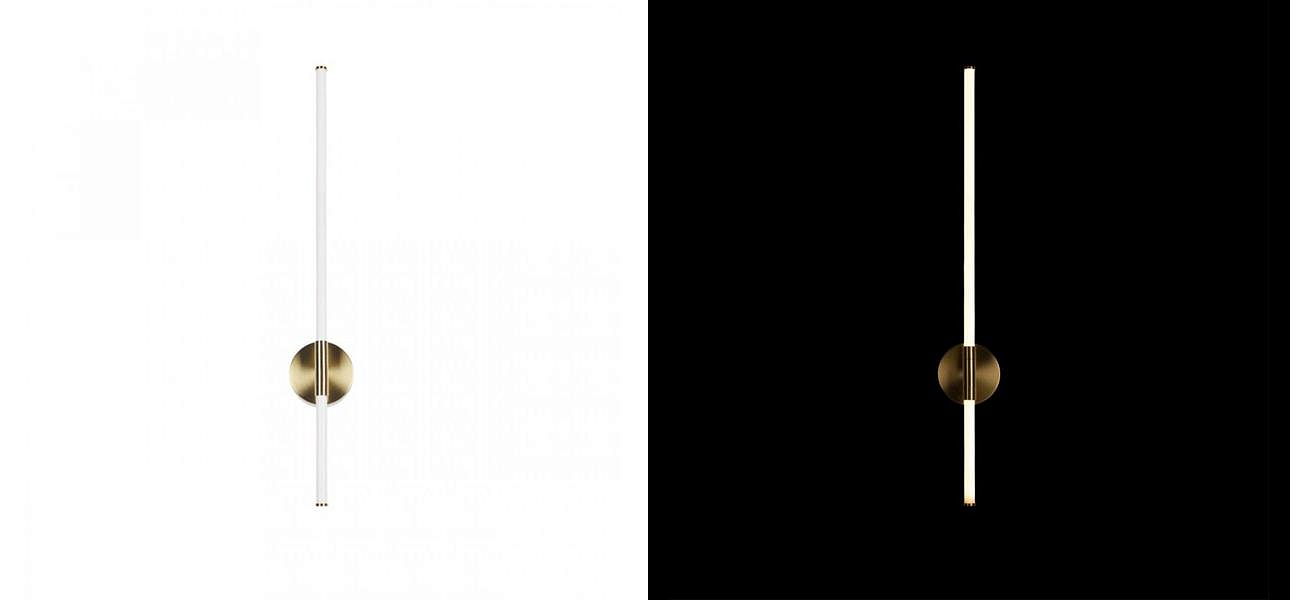 Бра светодиодное Trumpet Tube Gold 80 см Бра светодиодное Trumpet Tube Gold 80 см - Loft-Concept в Омске