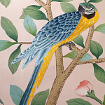 Обои ручная роспись Amazonia Florence Pink dyed silk варинант исполнения - 7 | Loft Concept в Омске