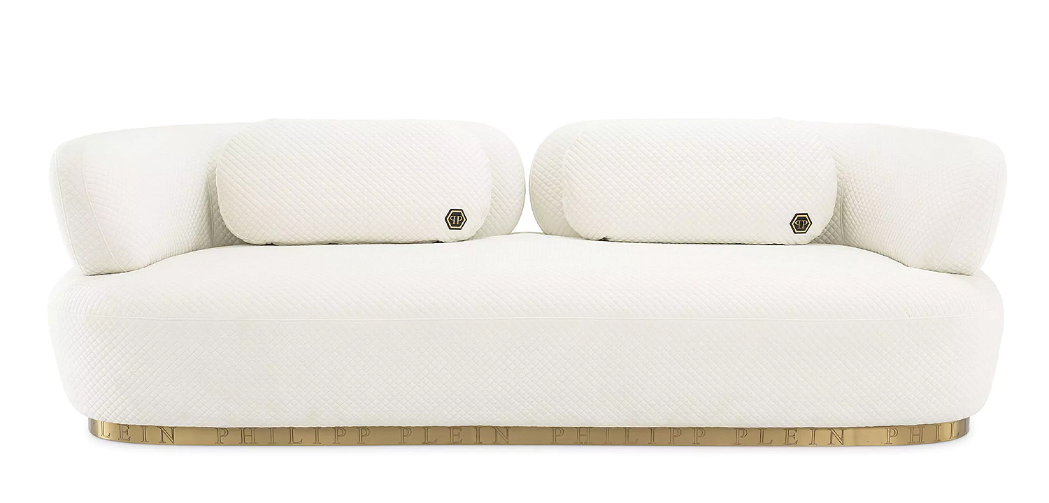 Диван Philipp Plein Sofa Signature Белый Диван Philipp Plein Sofa Signature Белый - Loft-Concept в Омске