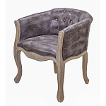 Кресло низкое в стиле прованс Louis French Armchair brown варинант исполнения - 1 | Loft Concept в Омске