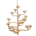 Люстра золотая в виде растения Golden Flower Glade варинант исполнения - 3 | Loft Concept в Омске
