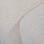 Кресло без подлокотников с обивкой из белой ткани букле Pacification варинант исполнения - 5 | Loft Concept в Омске