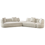 Угловой диван Calypso с поворотным механизмом и пуфом   варинант исполнения - 1 | Loft Concept в Омске