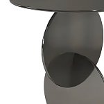 Дизайнерский журнальный стол с основанием из круглых элементов Lirod варинант исполнения - 1 | Loft Concept в Омске