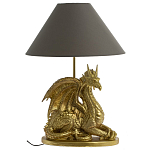 Настольная лампа с абажуром Дракон Golden Dragon Lamp Brown варинант исполнения - 5 | Loft Concept в Омске