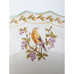 Ваза из голубого фарфора с рисунком птиц и цветов и декоративными элементами Blue Garden варинант исполнения - 5 | Loft Concept в Омске