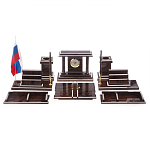 Настольный письменный набор из природного камня обсидиана Team leader варинант исполнения - 1 | Loft Concept в Омске