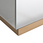 Столик журнальный зеркальный с золотым декором Gold Painted Mirror Table варинант исполнения - 2 | Loft Concept в Омске