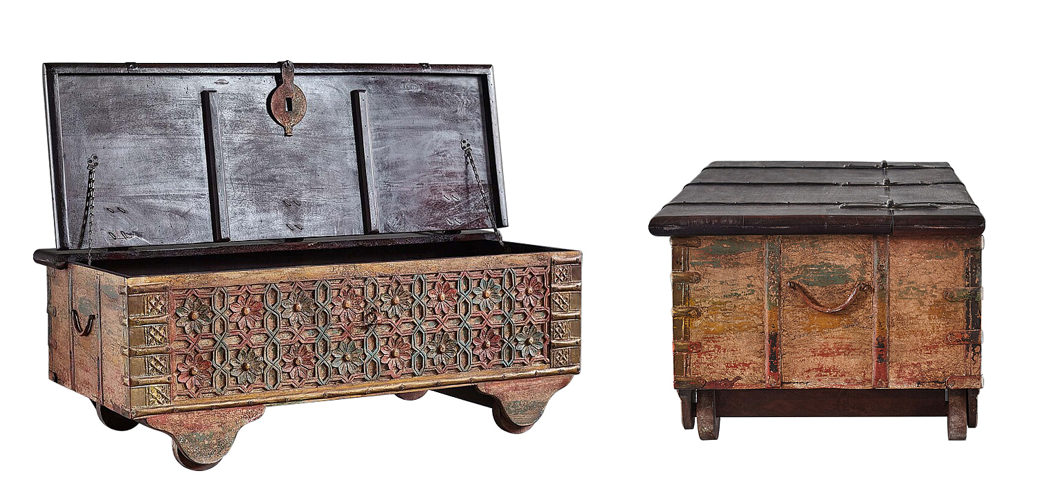 Сундук резной Chandra Carved Antique Chest Сундук резной Chandra Carved Antique Chest - Loft-Concept в Омске