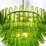 Люстра из семи ярусов зеленого стекла Independence варинант исполнения - 5 | Loft Concept в Омске