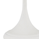 Настольная лампа с декором в виде белого цветка магнолии на каркасе и черным абажуром White Magnolia варинант исполнения - 1 | Loft Concept в Омске