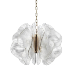 Люстра с крупными рельефным декором в виде лепестков 60 см Ethereal Bloom варинант исполнения - 1 | Loft Concept в Омске