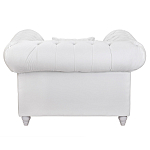 Кресло низкое с мягкой обивкой из велюра на 4-х ножках из массива березы Sophie Armchair white варинант исполнения - 3 | Loft Concept в Омске