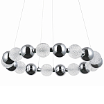 Светодиодная кольцевая люстра Crystal Globule Chrome Chandelier варинант исполнения - 1 | Loft Concept в Омске
