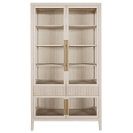 Витрина Primo со стеклянными фасадами и 2 ящиками Светлый дуб варинант исполнения - 7 | Loft Concept в Омске