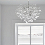 Люстра круглая со стеклянными шарами Airy Chandelier варинант исполнения - 4 | Loft Concept в Омске