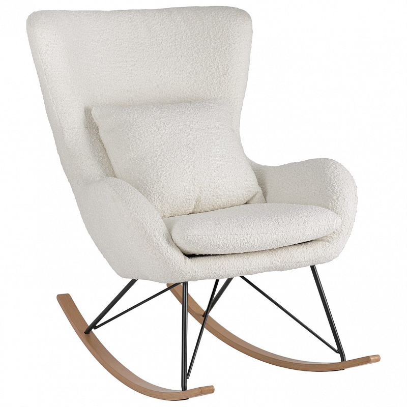 Rocking chair DORIA Кресло-Качалка  Молочный в Омске | Loft Concept 