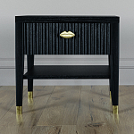 Прикроватная тумбочка с ящиком Elsa Dreams Black варинант исполнения - 5 | Loft Concept в Омске