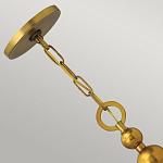 Люстра подвесная с белым тканевым цилиндрическим абажуром и декоративными шарами Hinkley варинант исполнения - 9 | Loft Concept в Омске