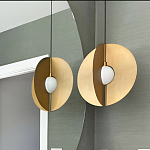 Подвесной светильник в форме золотых дисков Minimalist Lighting Fixture варинант исполнения - 2 | Loft Concept в Омске