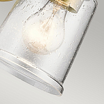 Бра с прозрачным стеклянным абажуром в форме цилиндра Kichler варинант исполнения - 8 | Loft Concept в Омске