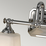 Бра для ванных комнат с квадратными матовыми плафонами на основании цвета хром Feiss варинант исполнения - 3 | Loft Concept в Омске