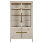 Витрина Primo со стеклянными фасадами и буфетом шпон Светлый дуб варинант исполнения - 1 | Loft Concept в Омске