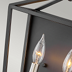 Бра в черном цвете с двумя лампами в форме свечи и стеклянными элементами Hinkley варинант исполнения - 3 | Loft Concept в Омске