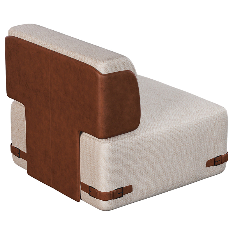 Кресло Richmond без подлокотников Молочный Коричневый в Омске | Loft Concept 