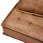 Модульное коричневое кожаное кресло Caron Leather Armchair варинант исполнения - 7 | Loft Concept в Омске