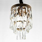 Подвесной светильник с прямоугольными хрустальными подвесками Lunet Crystal Rectangulars Pendant Light 2 варинант исполнения - 3 | Loft Concept в Омске