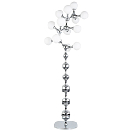 Торшер с плафонами из стеклянных шаров Pearls Suspension Chrome Floor Lamp варинант исполнения - 1 | Loft Concept в Омске