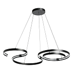 Люстра подвесная светодиодная в виде волнообразной ленты Ribbon Vortex варинант исполнения - 2 | Loft Concept в Омске