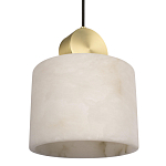 Подвесной светильник с круглым мраморным плафоном Marble square варинант исполнения - 5 | Loft Concept в Омске