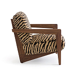 Кресло с обивкой из шенилла с тигровым принтом Tiger Chair варинант исполнения - 2 | Loft Concept в Омске