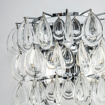 Бра с хрустальными подвесками в виде капель Antoine Crystal Drops Chrome Wall Lamp варинант исполнения - 3 | Loft Concept в Омске