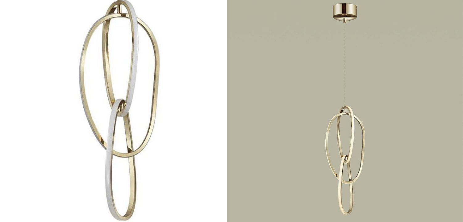 Подвесной светильник 3 Chain Link Gold 61 Подвесной светильник 3 Chain Link Gold 61 - Loft-Concept в Омске