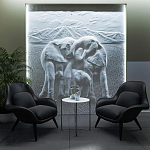 Барельеф ELEPHANTS варинант исполнения - 3 | Loft Concept в Омске