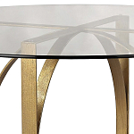 Стол обеденный круглый с основанием из 2-х пересекающихся колец Modern Geometric Silhouette варинант исполнения - 1 | Loft Concept в Омске