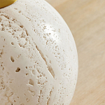 Настольная лампа на круглом основании из натурального камня Bartolomeo варинант исполнения - 1 | Loft Concept в Омске