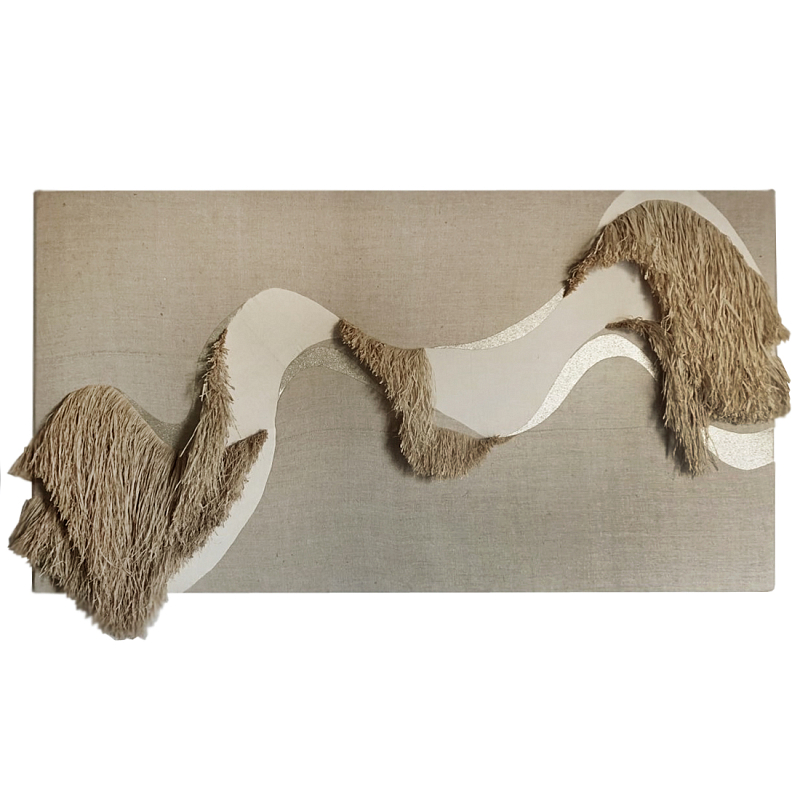 Декор настенный в Эко стиле Малибу wall panel Malibu Abstraction Коричневый Бежевый в Омске | Loft Concept 