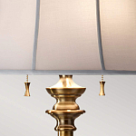 Торшер цвета латунь с белым текстильным абажуром Feiss варинант исполнения - 5 | Loft Concept в Омске