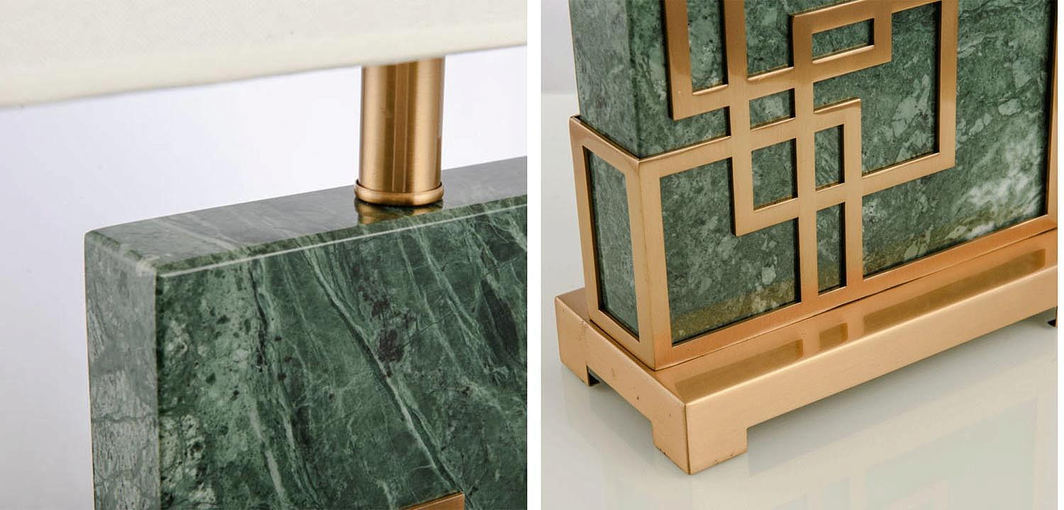 Настольная лампа Table Lamp marble green Настольная лампа Table Lamp marble green - Loft-Concept в Омске