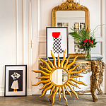 Зеркало-солнце круглое с золотыми с лучами Rays of Peace варинант исполнения - 3 | Loft Concept в Омске