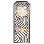 Часы подарочные настольные в виде погона Генерала из натурального камня Змеевик Silver Military Clock варинант исполнения - 1 | Loft Concept в Омске