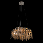 Люстра круглая подвесная с металлическими дугами и длинными цепочками 80 см Atlantis Chain варинант исполнения - 5 | Loft Concept в Омске