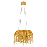 Люстра подвесная круглая с изогнутыми металлическими дугами и ниспадающими цепочками 65 см Atlantis Chain варинант исполнения - 4 | Loft Concept в Омске