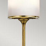 Бра вертикальное с белым полукруглым плафоном и длинным стержнем S Kichler варинант исполнения - 4 | Loft Concept в Омске