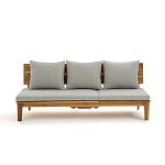 Садовый диван-трансофрмер Kate серый варинант исполнения - 5 | Loft Concept в Омске