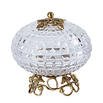 Конфетница из прозрачного рельефного стекла Eden Garden варинант исполнения - 9 | Loft Concept в Омске